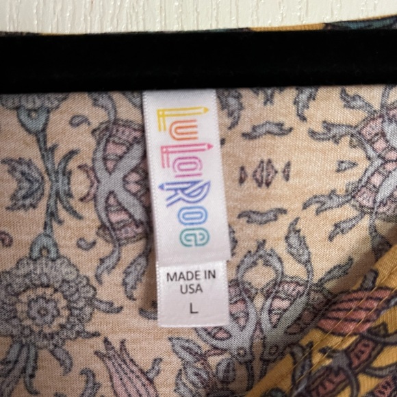 Lularoe size large floral print perfect tee - Picture 2 of 5